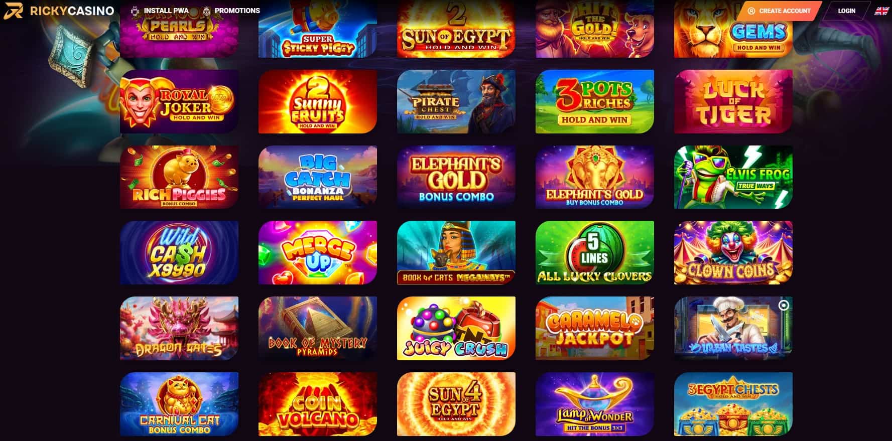 Rickycasino Games