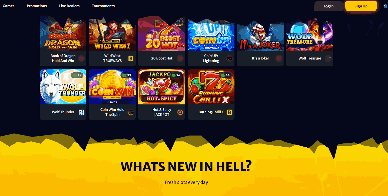 Hell Spin Casino Games